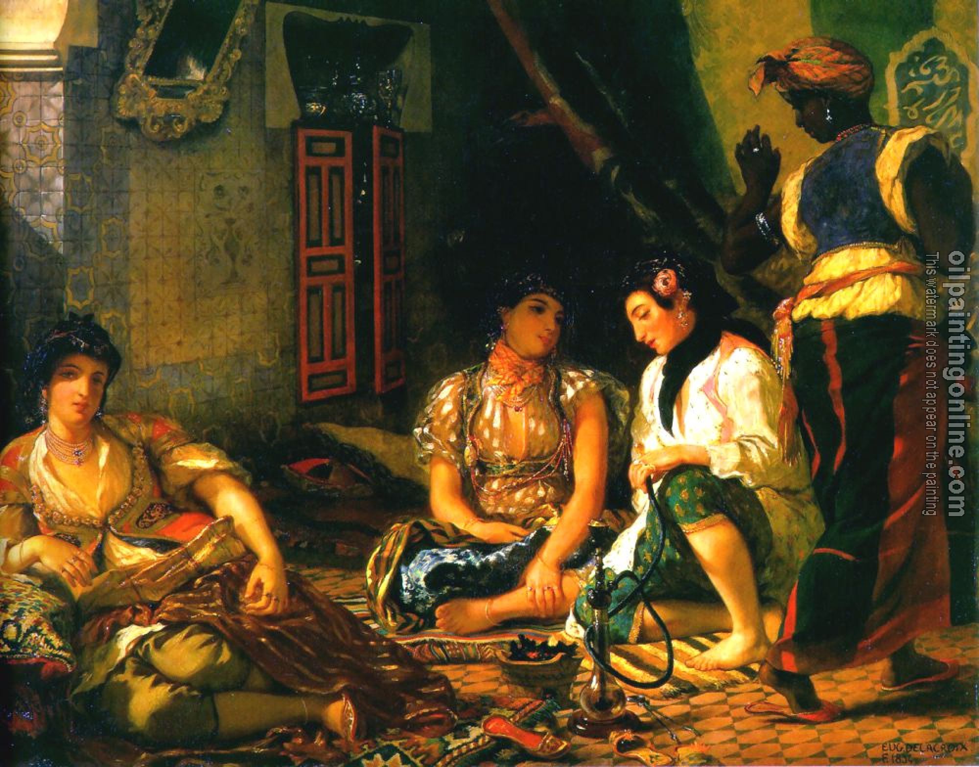 Delacroix, Eugene - Women of Algiers in their Apartment